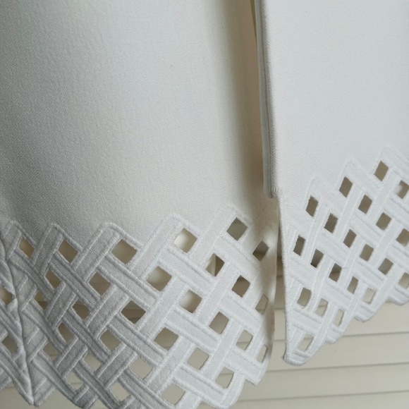 Kasper Open-Front Jacket with Lattice Hem - Picture 2 of 4